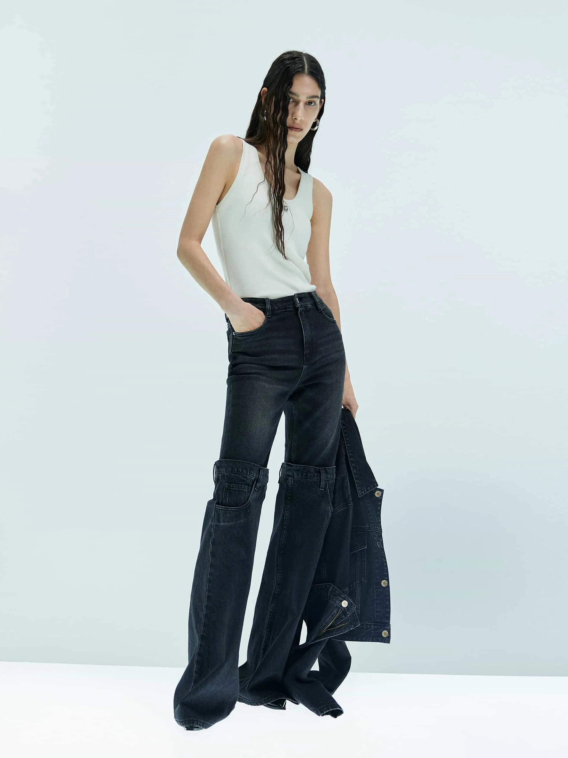 Relaxed Straight Leg Jeans