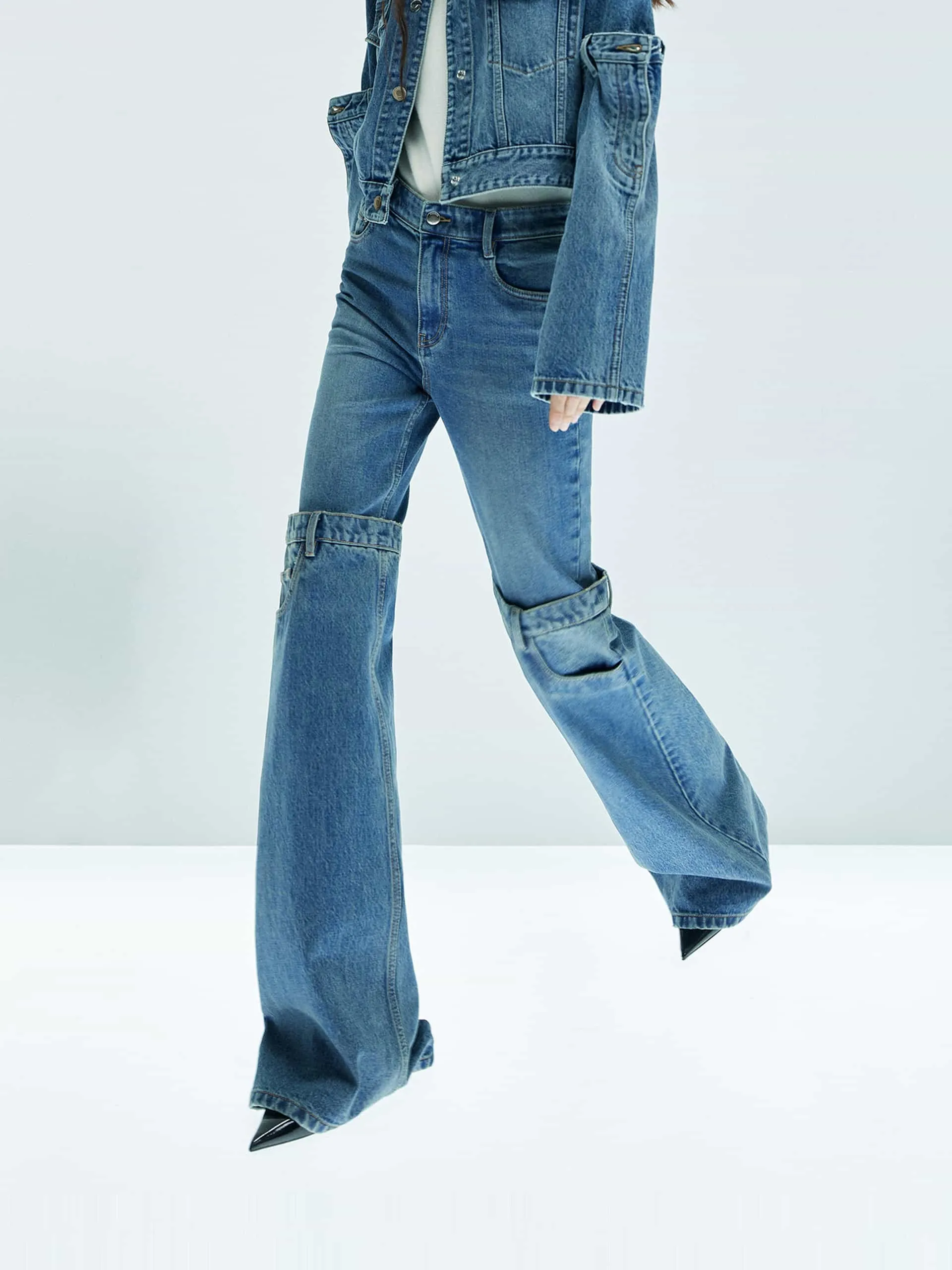 Relaxed Straight Leg Jeans