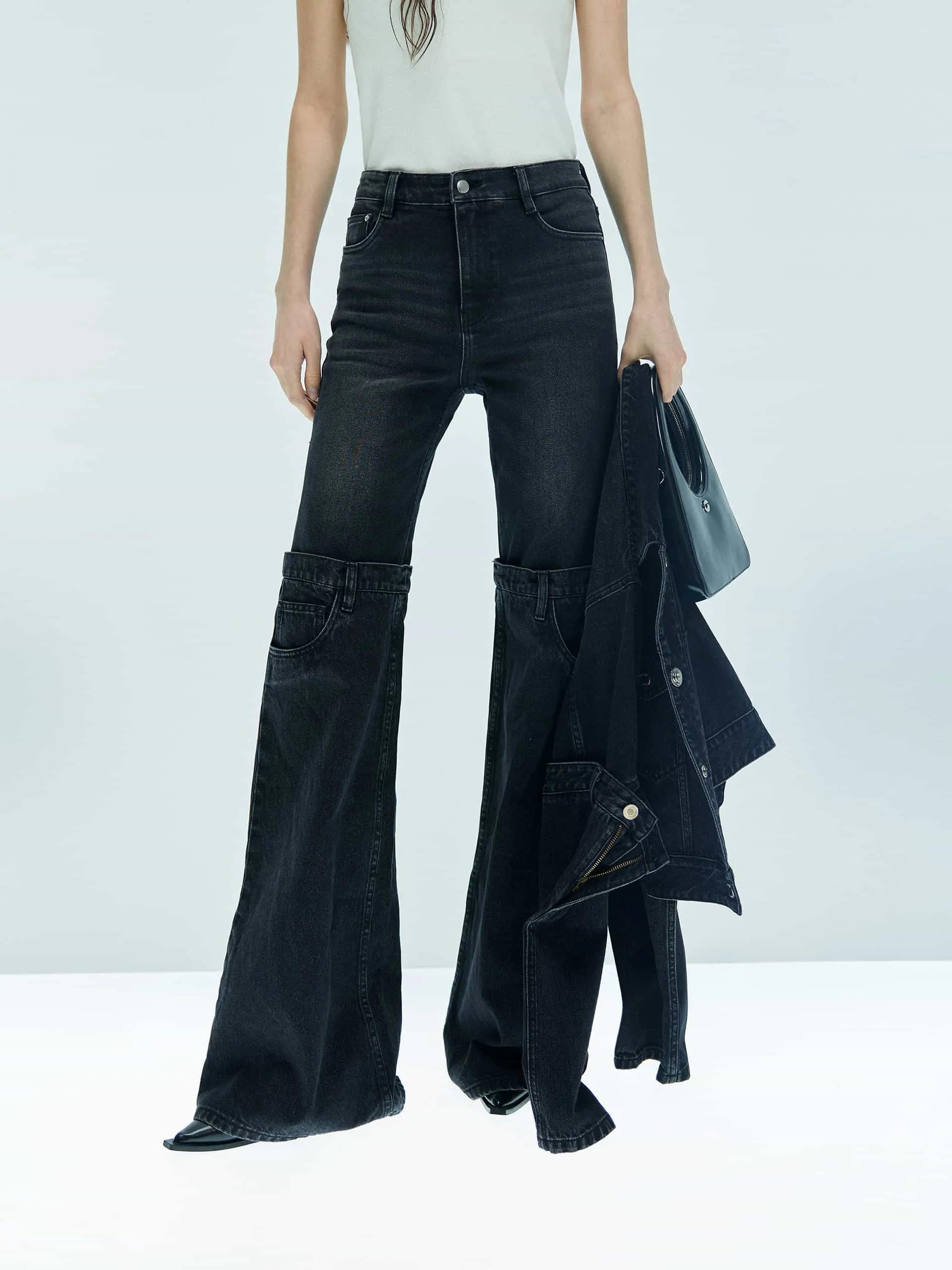 Relaxed Straight Leg Jeans