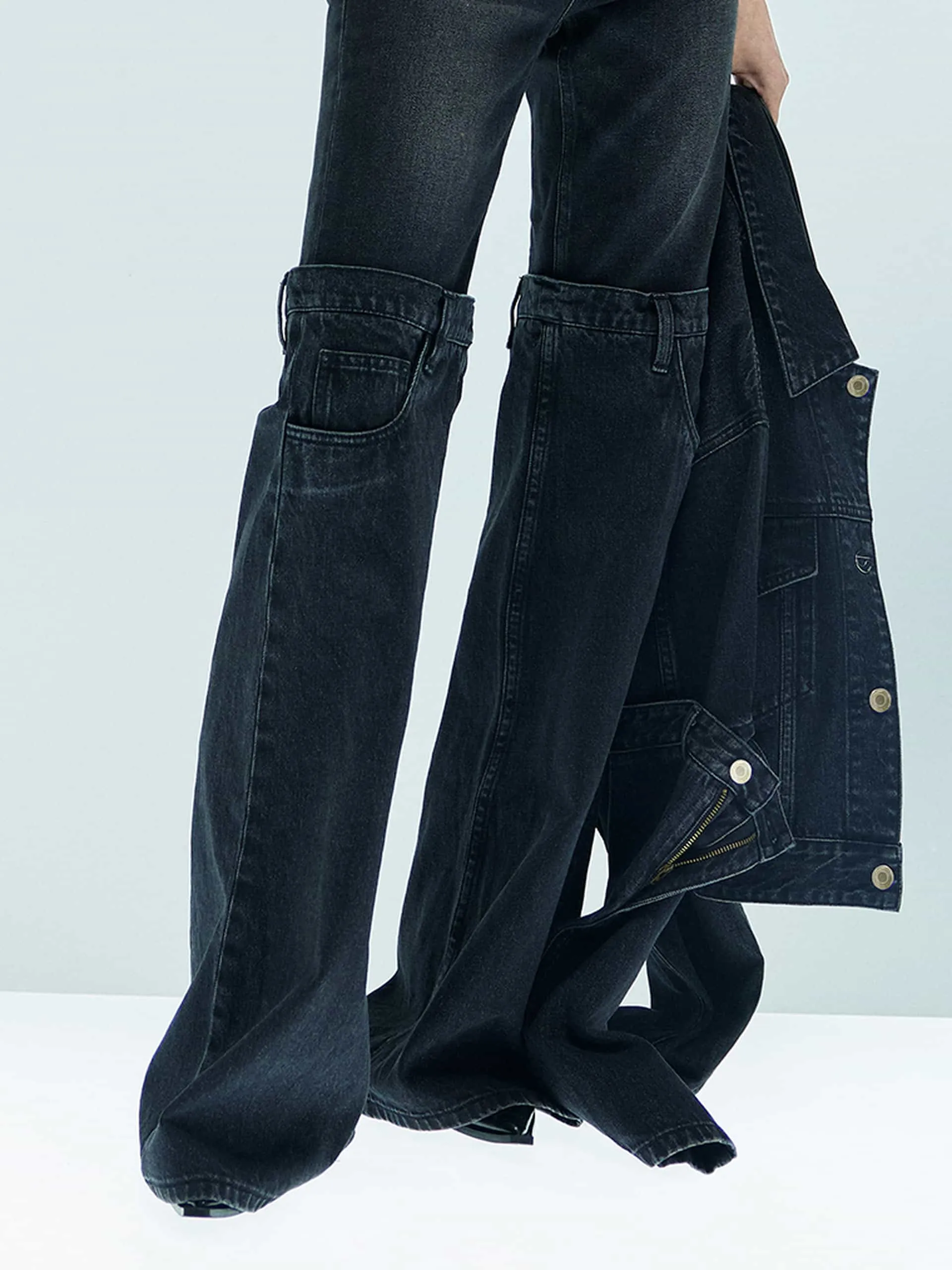 Relaxed Straight Leg Jeans