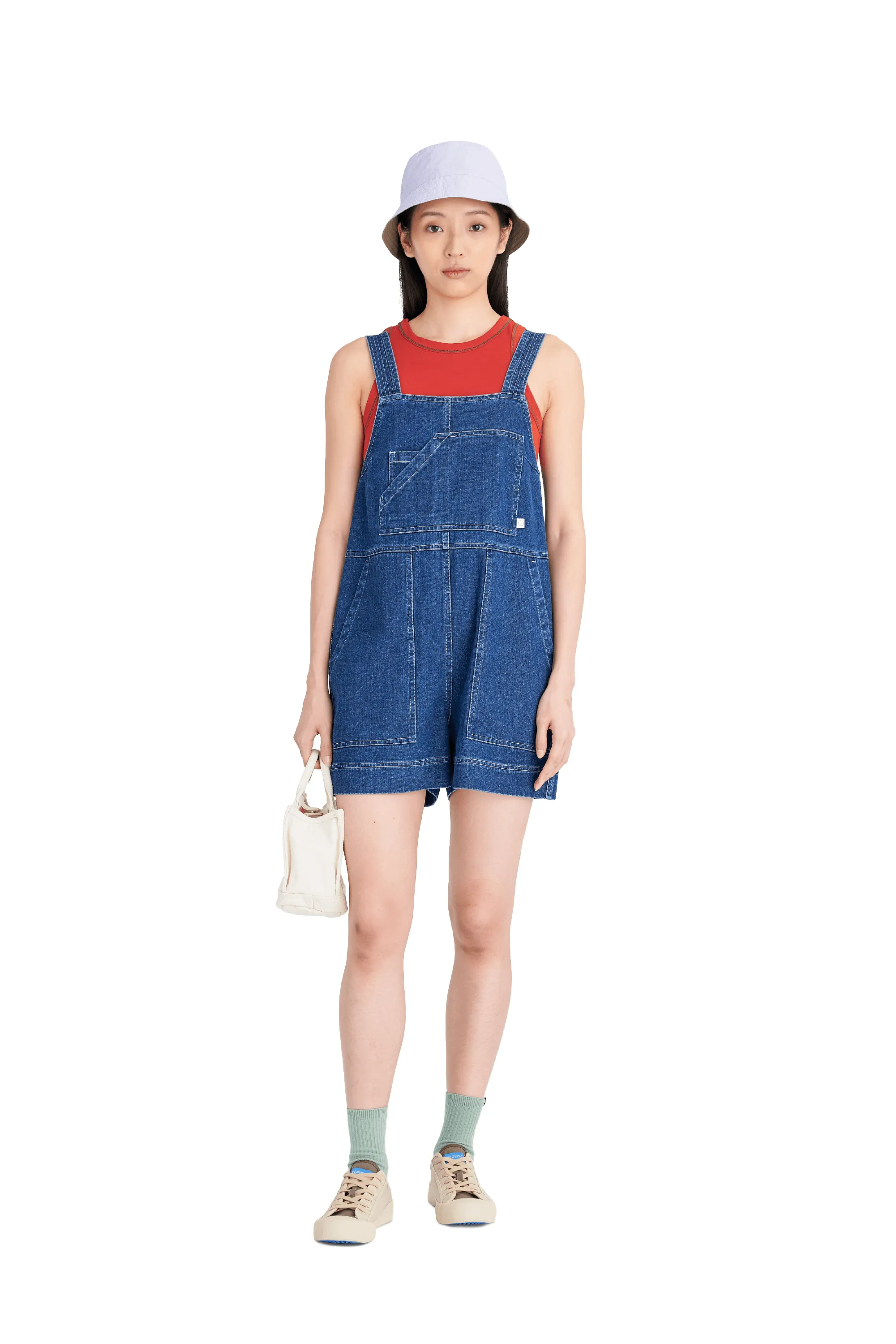 Short Utility Jumpsuit