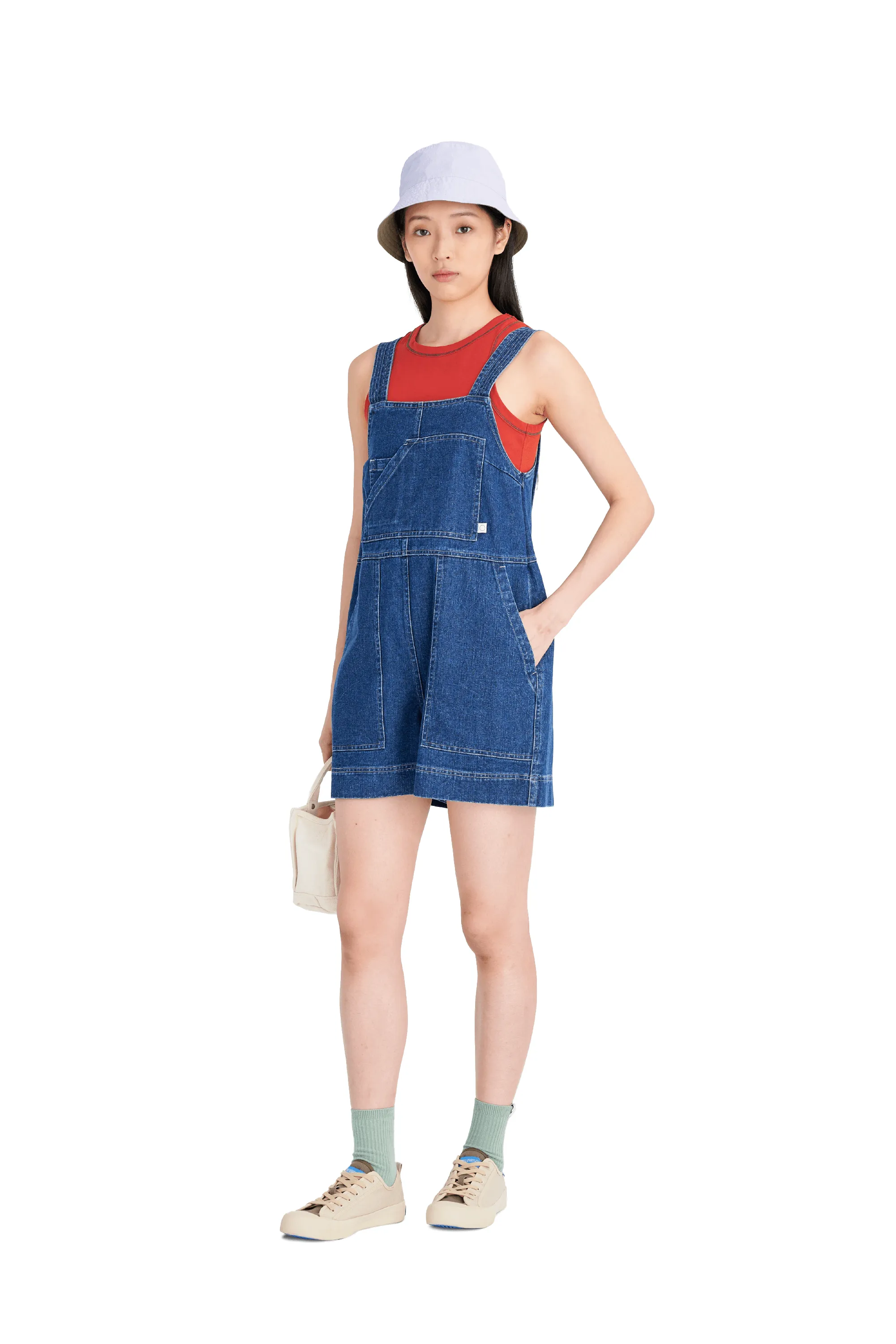 Short Utility Jumpsuit