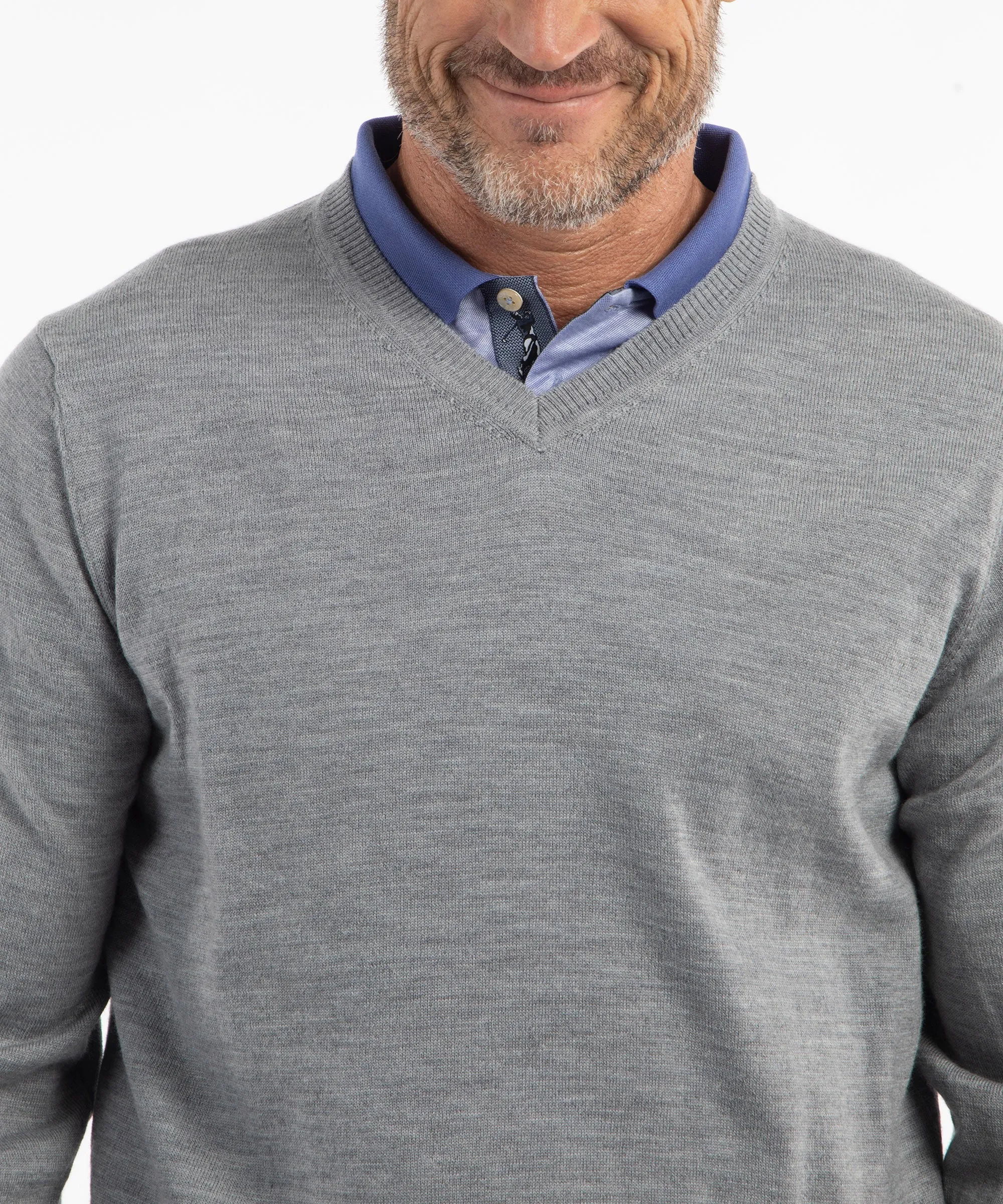 Signature 100% Merino Wool V-Neck Sweater