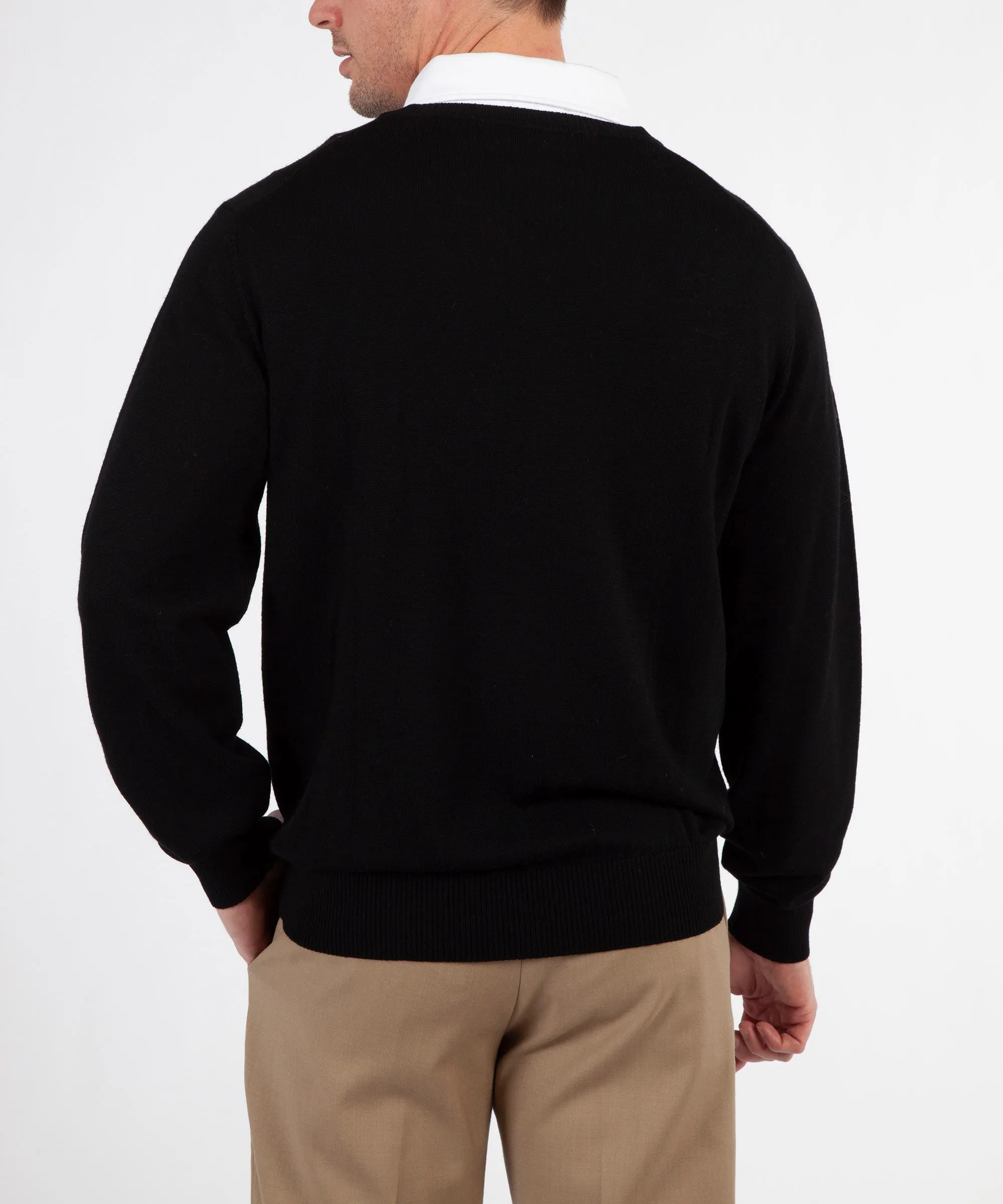 Signature 100% Merino Wool V-Neck Sweater