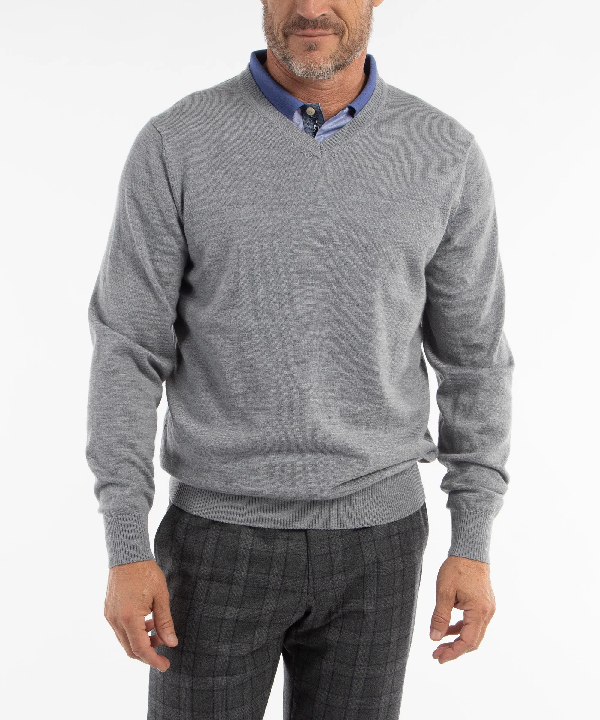 Signature 100% Merino Wool V-Neck Sweater