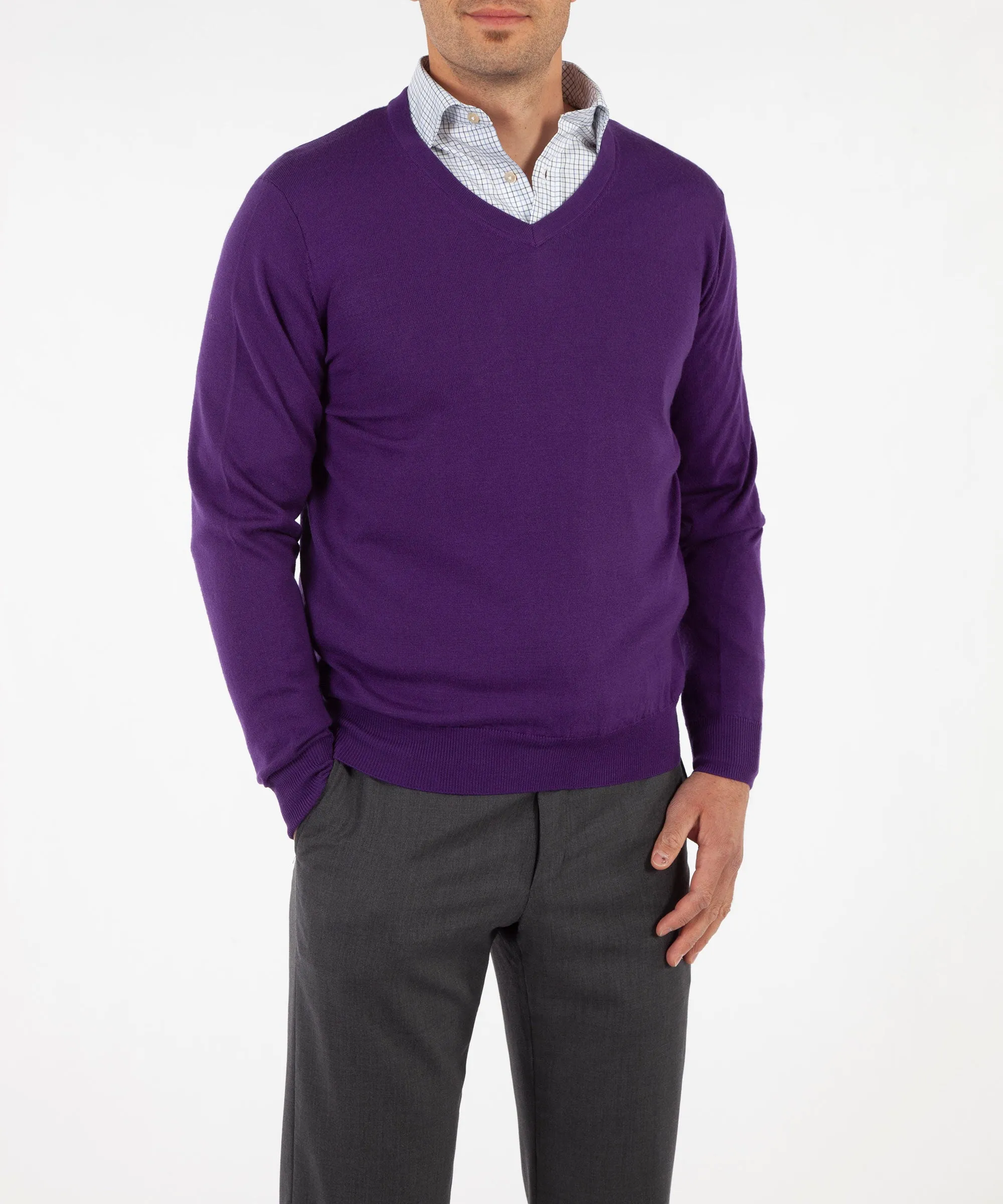 Signature 100% Merino Wool V-Neck Sweater