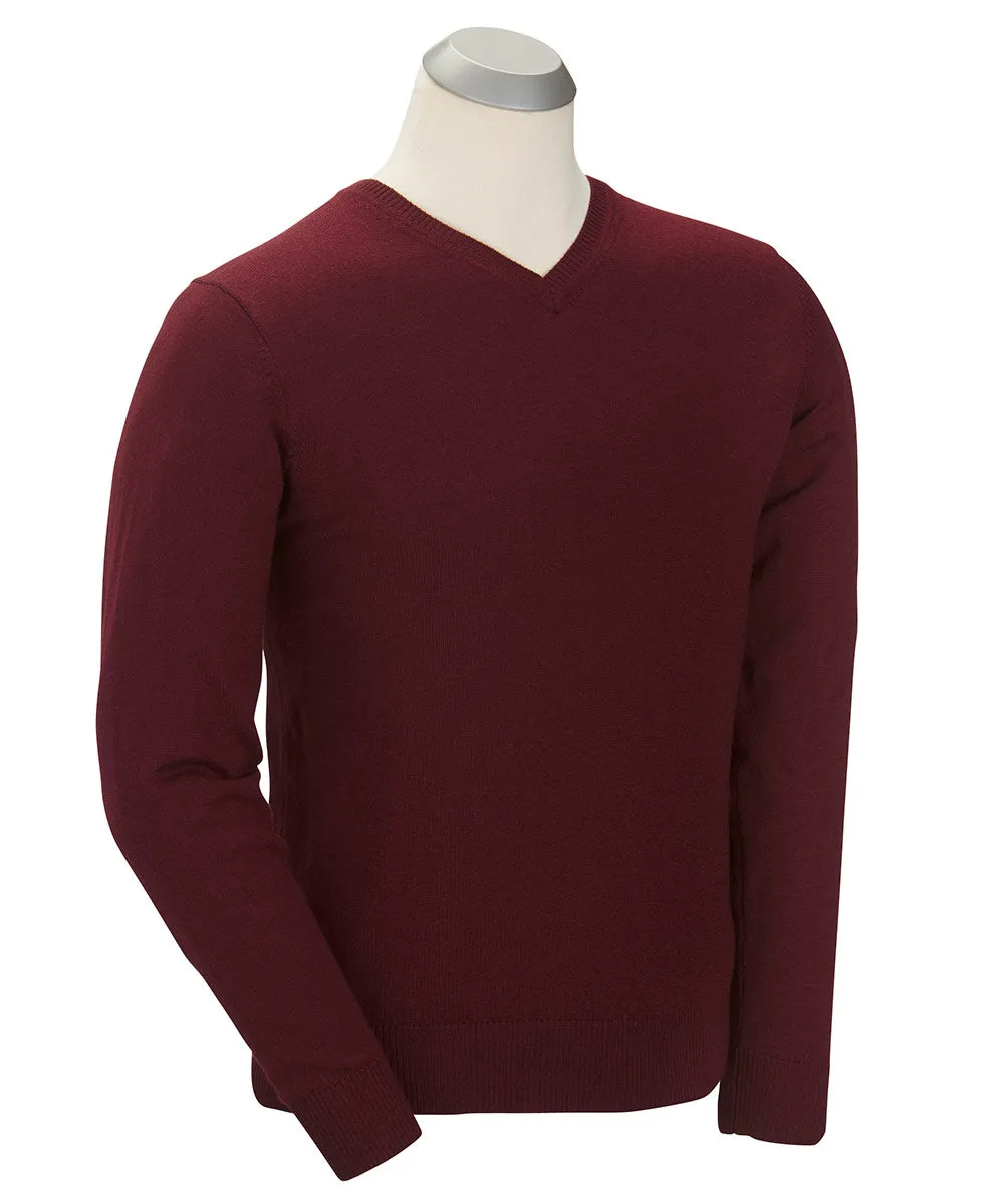 Signature 100% Merino Wool V-Neck Sweater