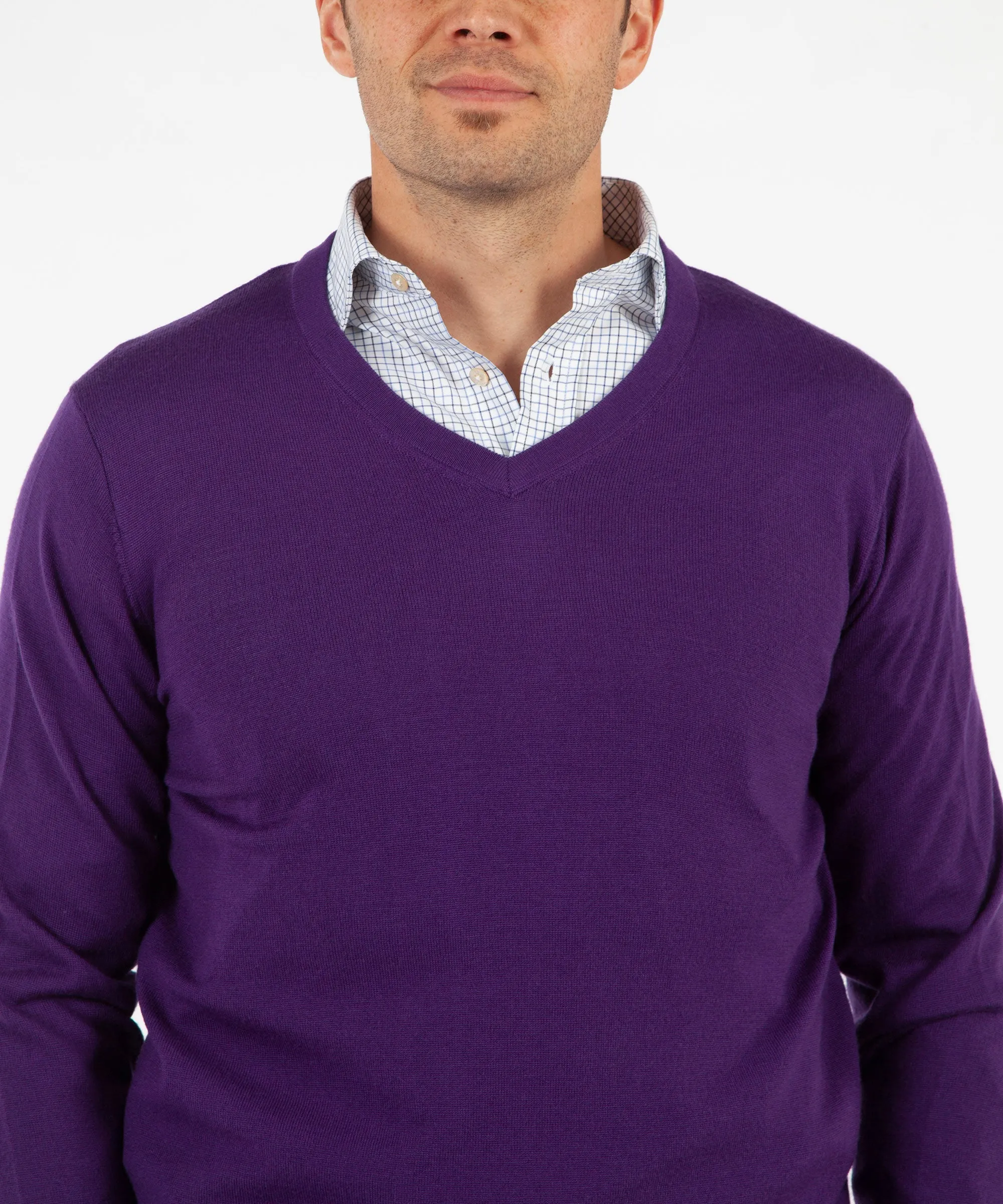 Signature 100% Merino Wool V-Neck Sweater