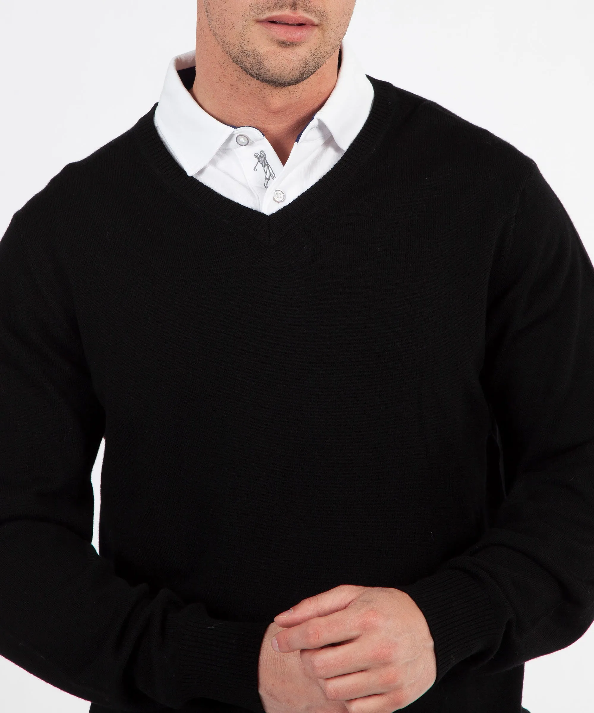 Signature 100% Merino Wool V-Neck Sweater