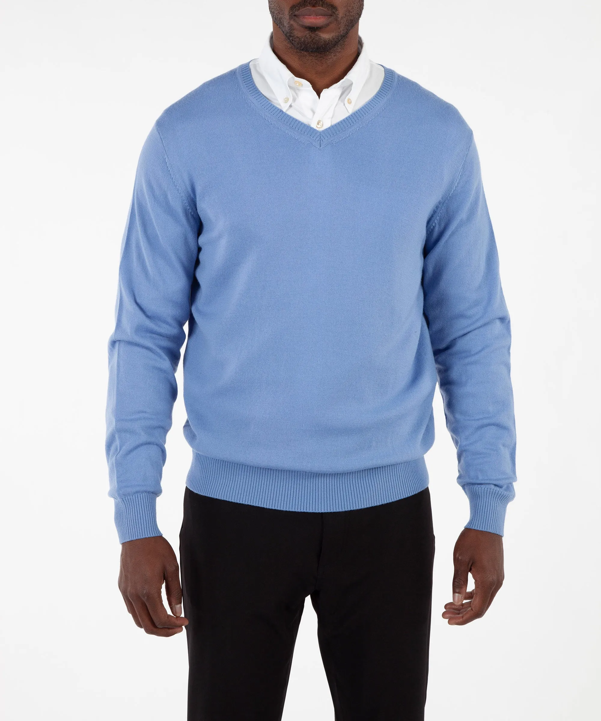 Signature 100% Merino Wool V-Neck Sweater