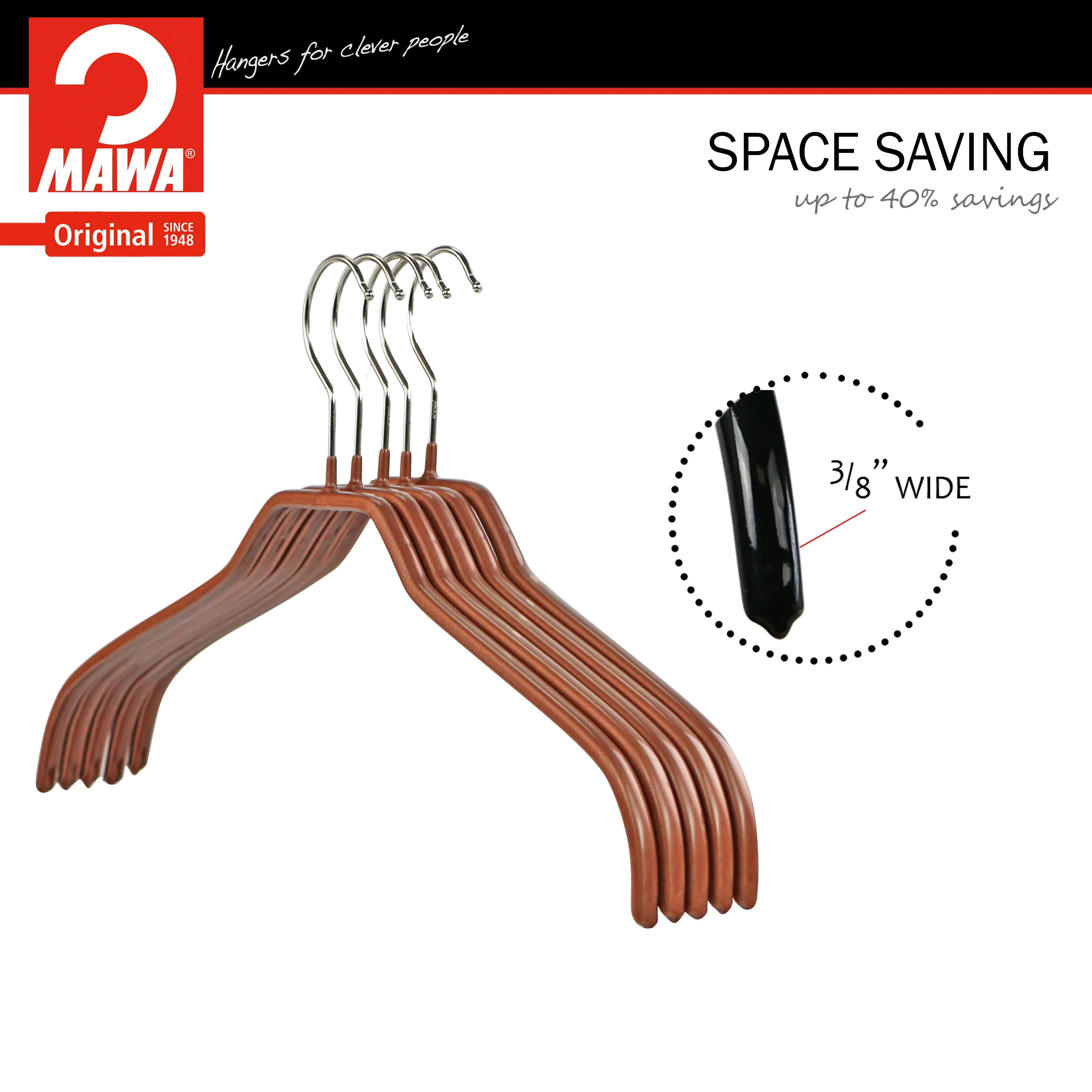 Silhouette Shirt Hanger, 41-F, Copper