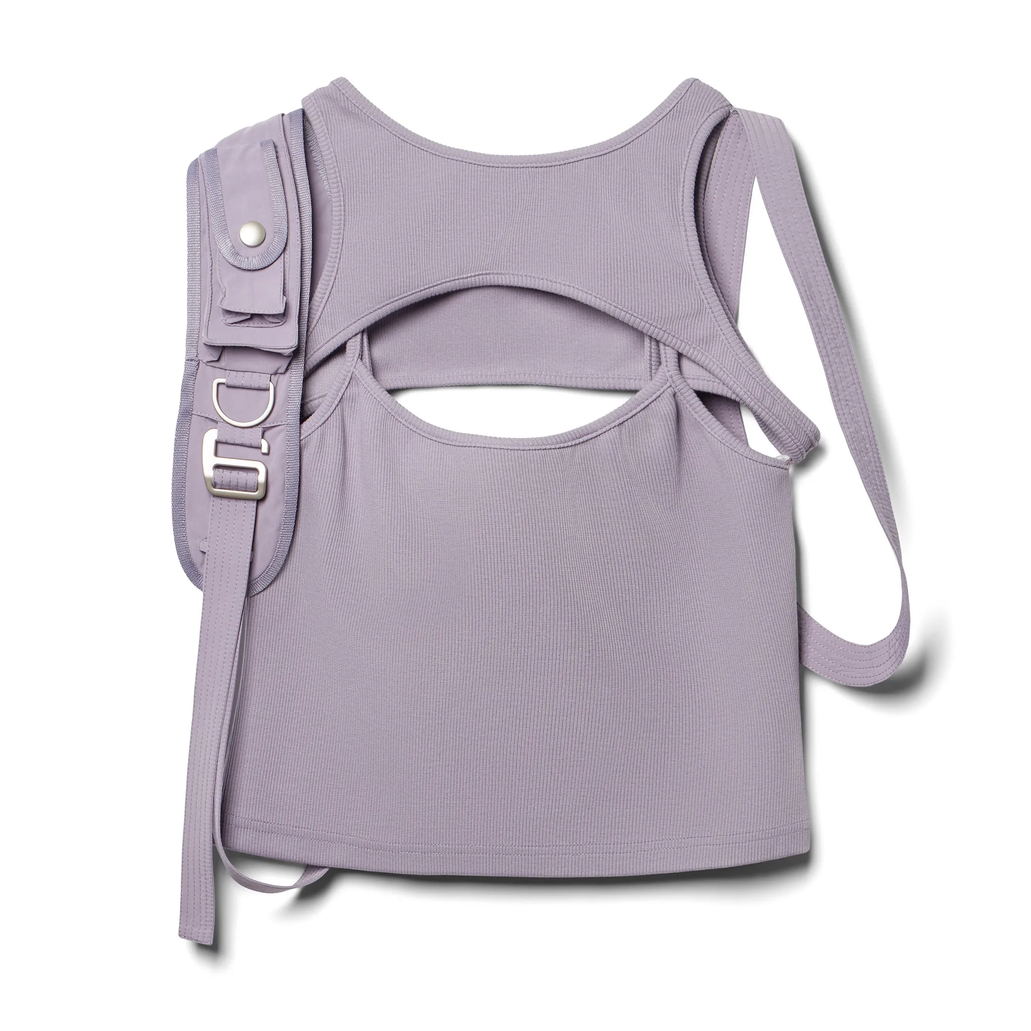 TANK TOP WITH POCKET HARNESS- Lilac