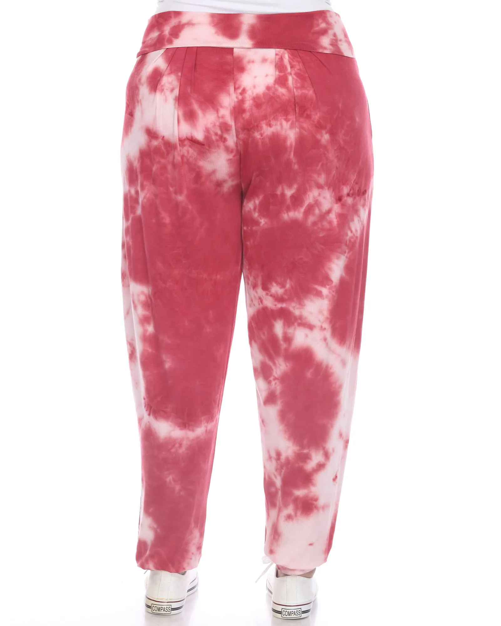 Tie Dye Harem Pants | Red