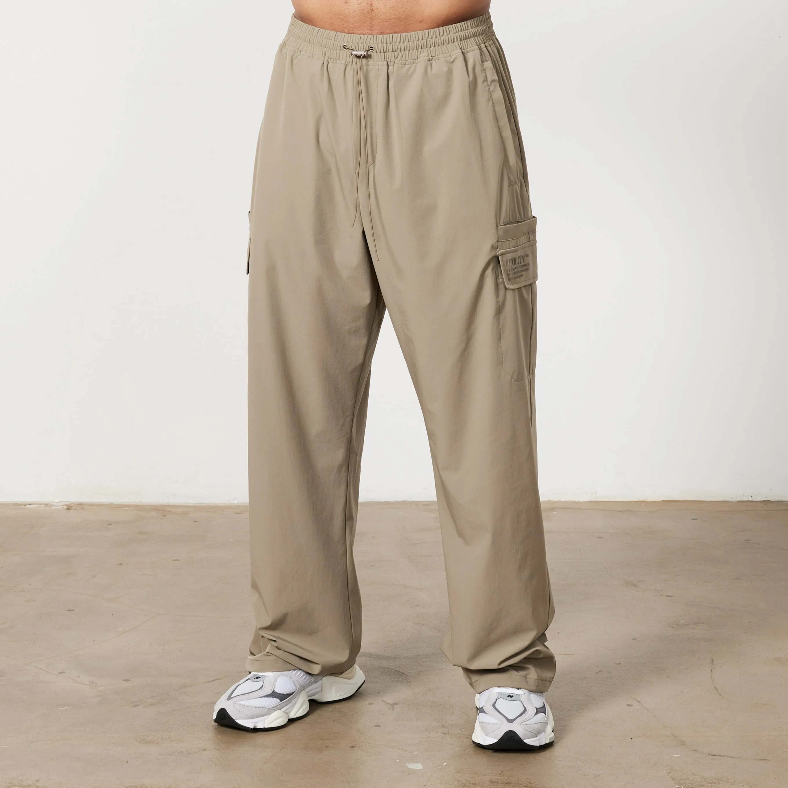 Vanquish Utility Stone Wide Leg Cargo Pants