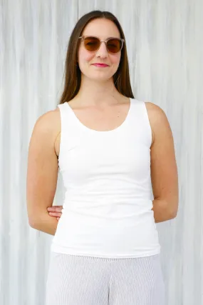 White Ada Tank Top